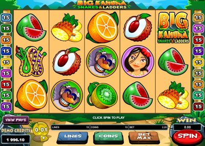 Microgaming Big Kahuna Snakes and Ladders