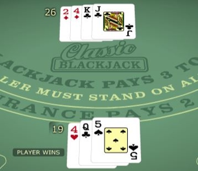 Blackjack Player Win