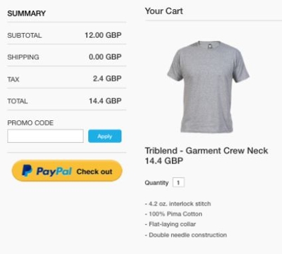 Paypal example