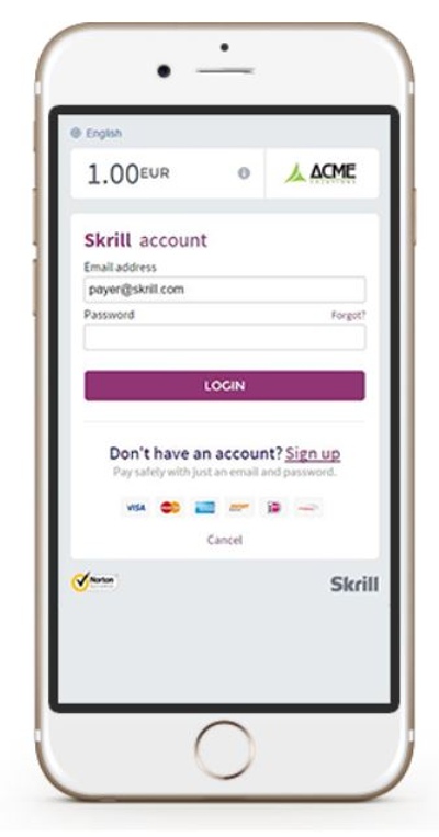 Skrill on Phone