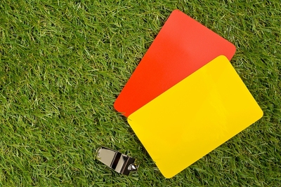 Red Card Yellow Card Whistle