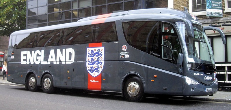 England Team Bus