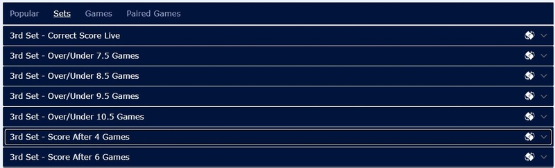 Set Betting Markets