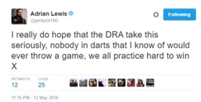 Adrian lewis tweet