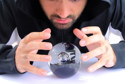 Man Reading Crystal ball