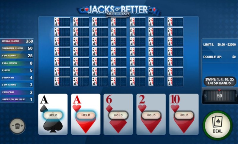 Jacks or Better Multi Hand