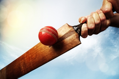 Cricket Bat Hitting Ball