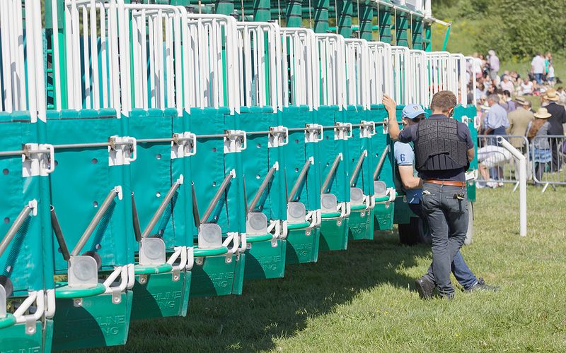 Horse Race Officials Starting Gate