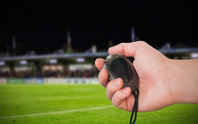 Ref Holding Stopwatch