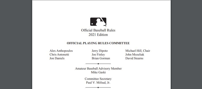 Baseball Official Rules