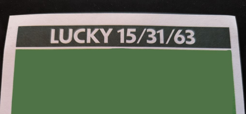 Lucky 15 31 63