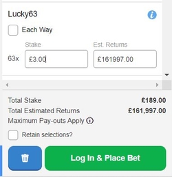 Lucky 63 Example Betslip