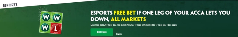 eSports acca Example Offer
