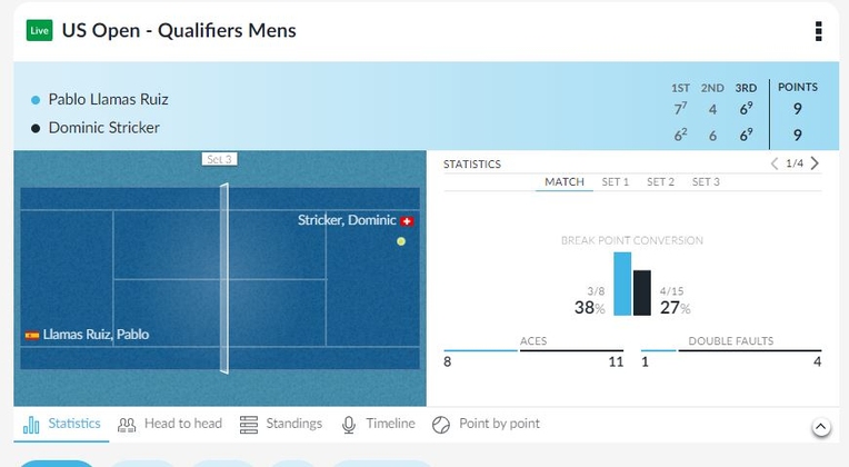 In play tennis betting