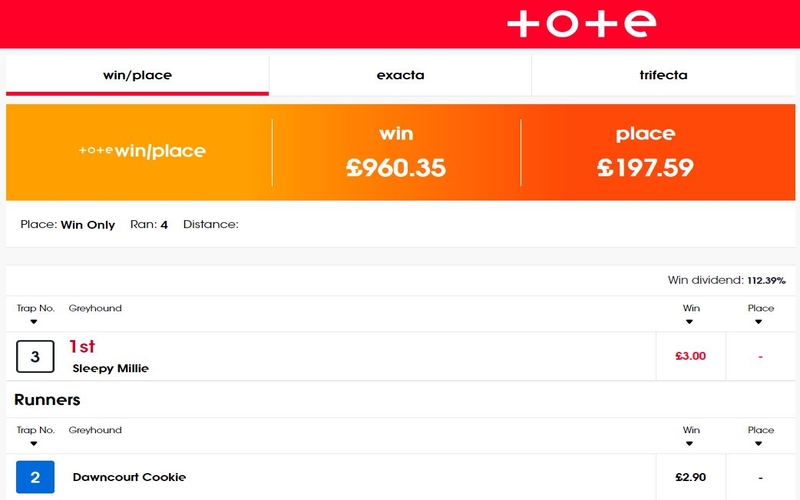 Greyhound Racing Tote Betting